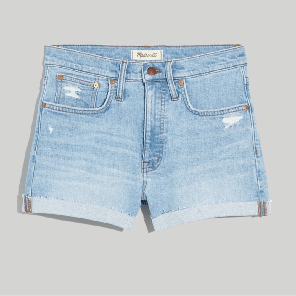 Madewell High-Rise Denim Shorts in Littleton Wash